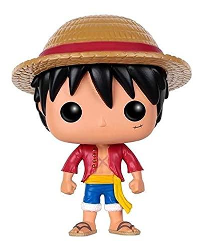 フィギュア Funko POP アニメーション ワンピース モンキー D ルフィ 98 キャラクター ビニール製 独特 デフォルメ スタイル 大頭身 特徴的 赤シャツ 青ショートパンツ サンダル 麦わら帽子 X字傷跡 冒険 海賊王 ブランド Funko