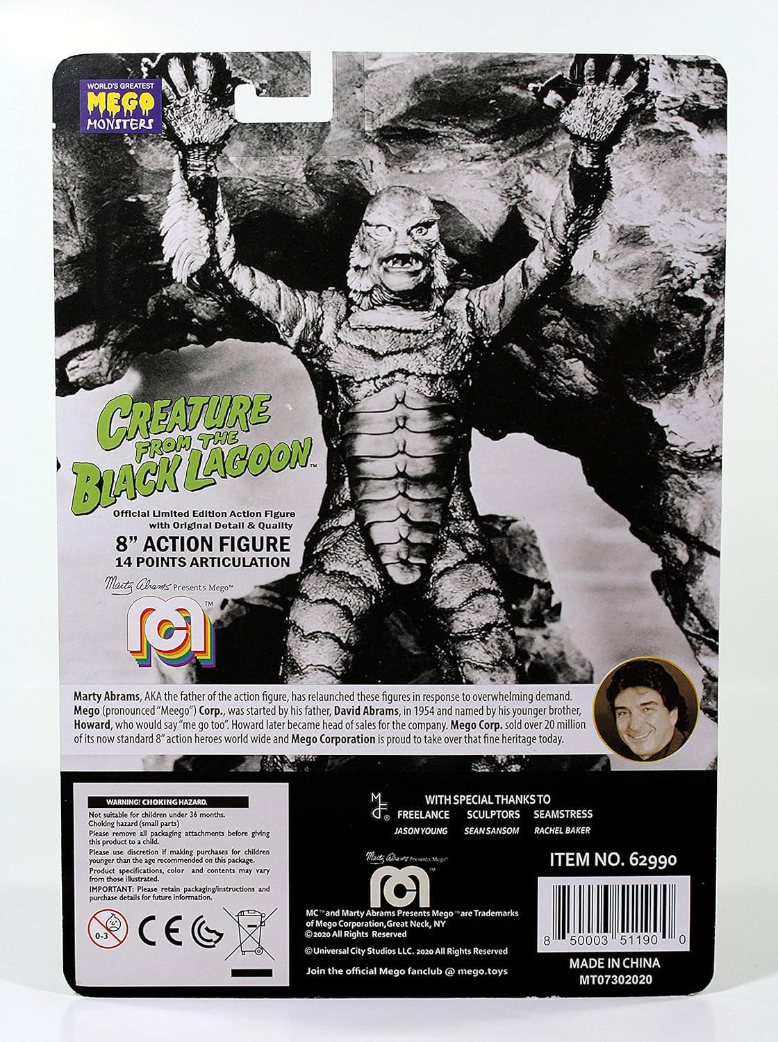 フィギュア MEGO ユニバーサルモンスターズ クリーチャー・フロム・ザ・ブラック・ラグーン ギルマン 約20cm アクションフィギュア 本物布製衣装 14可動ポイント 映画大アマゾンの半魚人 往年名作モンスター映画再現 クラシック8インチ