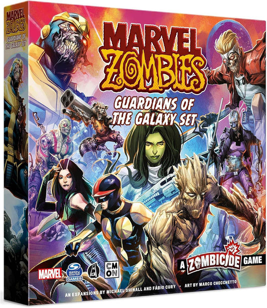 ボードゲーム Marvel Zombies Guardians of the Galaxy Set マーベル ゾンビ化したサノス 宇宙舞台 複数人協力 戦略的アクション 予測不能展開 プレイ時間適度 14歳以上対象 ティーンから大人まで楽しめる 拡張セット