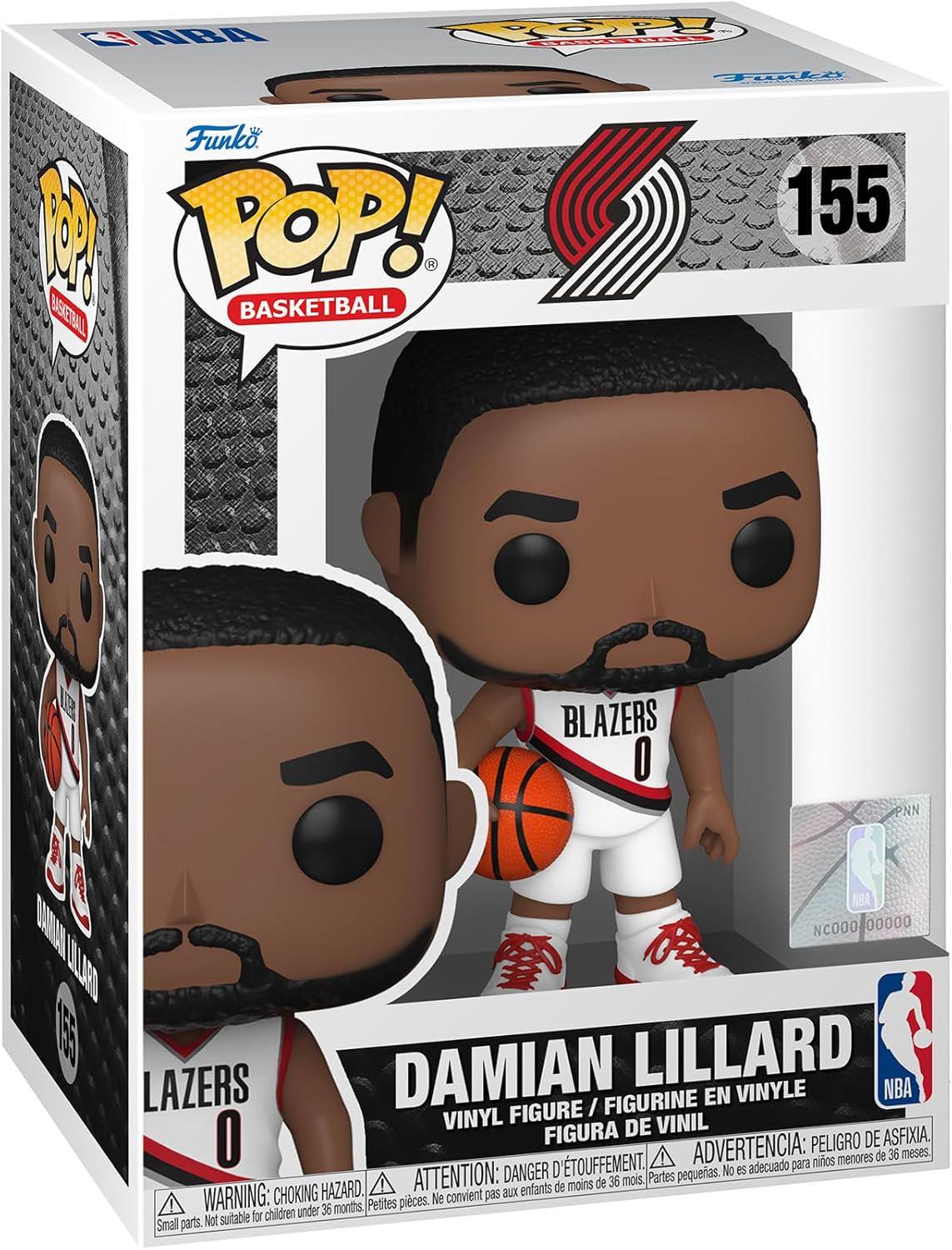 フィギュア FUNKO POP NBA ダミアン リラード 155 ポートランド トレイルブレイザーズ バスケットボール チーム ユニフォーム 正規ライセンス アイテム 高さ約9.5cm 公式グッズ コレクション デフォルメ スタイリッシュモデル 完成品