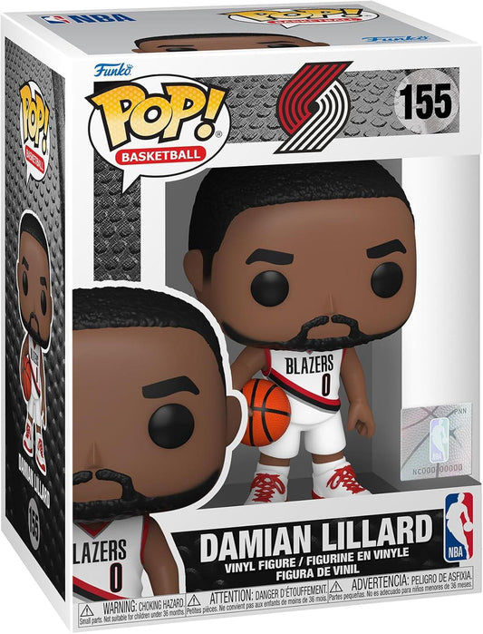 フィギュア FUNKO POP NBA ダミアン リラード 155 ポートランド トレイルブレイザーズ バスケットボール チーム ユニフォーム 正規ライセンス アイテム 高さ約9.5cm 公式グッズ コレクション デフォルメ スタイリッシュモデル 完成品