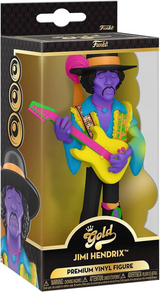 フィギュア Jimi Hendrix Blklt Funko Vinyl Gold フィギュア ロック音楽 革新的なギタリスト ジミヘンドリックス ブラックライトエディション プレミアムコレクション 高さ約14.1cm 鮮やかな色彩 精巧なディテール