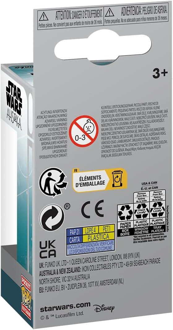 フィギュア Pocket Pop Star Wars アソーカ タノ ローザリオ ドーソン 銀河帝国崩壊後 銀河の新たな脅威調査 独自のジェダイ哲学 二本ライトセーバー持ち運び便利ポケットサイズ モントラルとレクの特徴的デフォルメスタイル