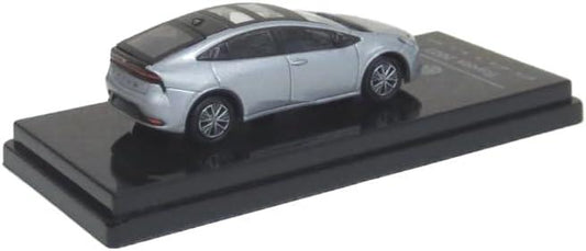 ミニカー 1/64スケール PARAGON トヨタ プリウス 2023モデル パラゴン カッティングエッジシルバー ボディカラー 左ハンドル LHD仕様 高品質 精密再現 完成品 PARA64シリーズ コレクションに最適 小型模型 手のひらサイズ 自動車ファン向け