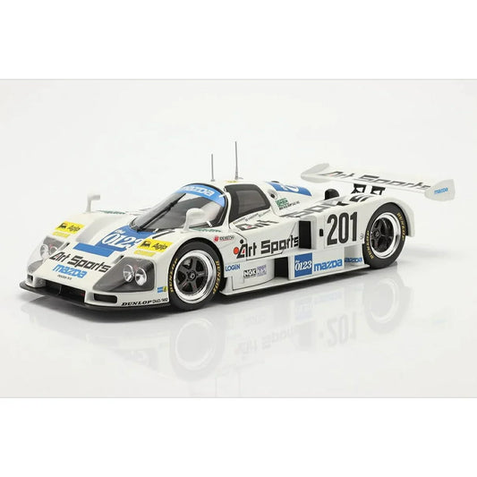 ミニカー マツダ787 ルマン24時間レース 1990年出場モデル CMR社 1/18スケール 精巧再現 アートスポーツカラーリング 流麗ボディライン 特徴的エアロパーツ スポンサーロゴ ヘッドライト 空力パーツ ホイール 緻密作り込み インテリア精密