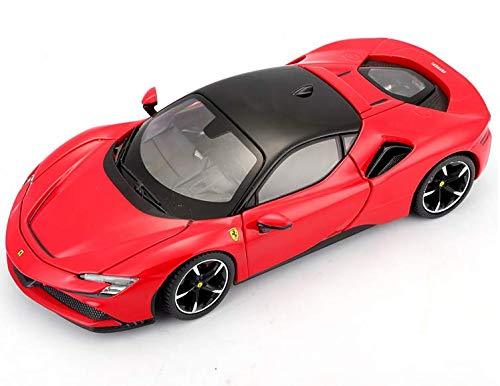 ダイキャストモデルカー フェラーリ SF90ストラダーレ 1 24スケール ロッソコルサ レッド フェラーリ ハイブリッドスーパーカー 最新技術搭載 高精度ディテール 再現 インテリア表現 コレクション向け 高速走行性能 1000馬力 340km h