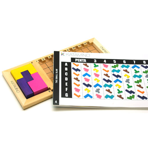 知育パズルゲーム Katamino The Original カタミノ Gigamic ギガミック社 木製ペントミノピース 350課題 6歳から大人まで 段階的難易度 空間認識能力 論理思考力 フランス製 ボードゲーム 世界が認めた
