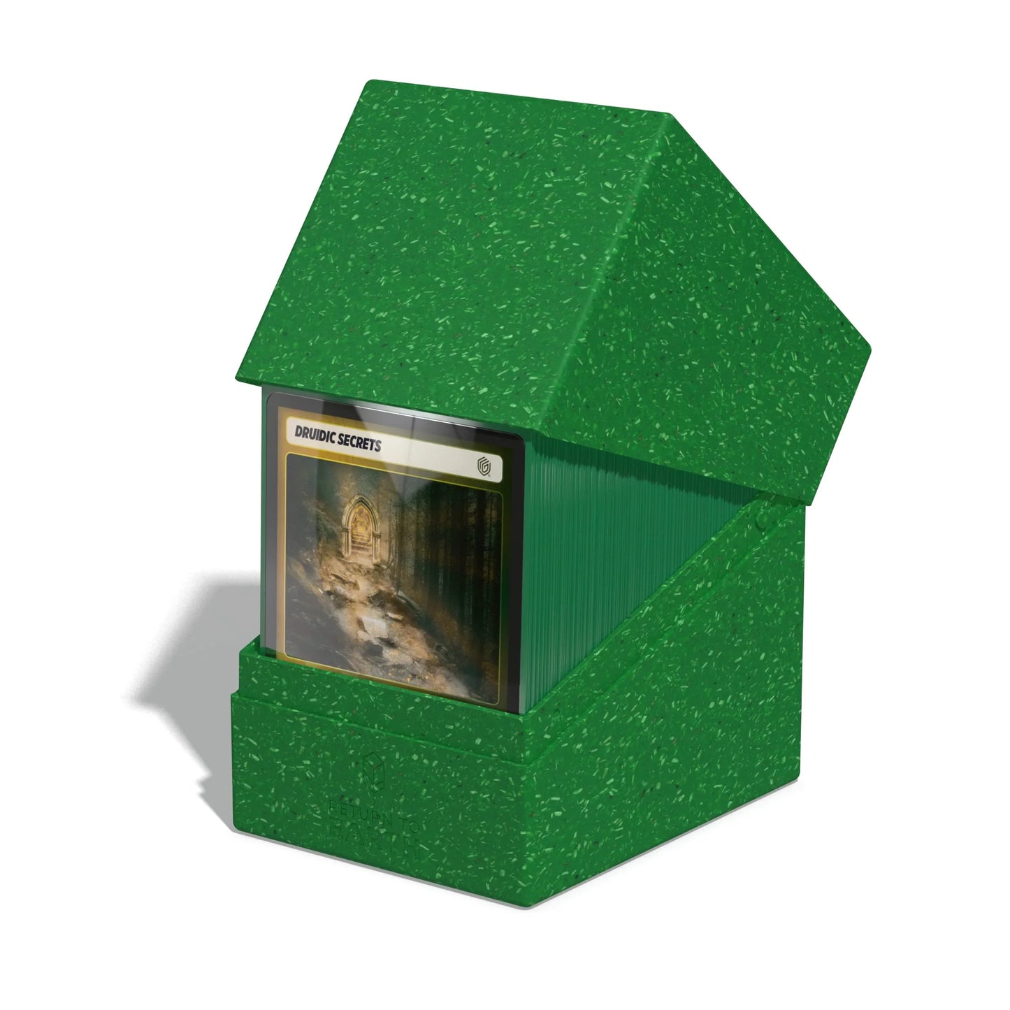 トレーディングカードケース Ultimate Guard RTE Boulder 133+ Green 環境に配慮した収納 大容量最大133枚収納可能 高耐久安全閉鎖システム モジュラー設計 FSC認証パッケージ ドイツ製 高品質TCGデッキ保護用ケース 87%再生資源使用