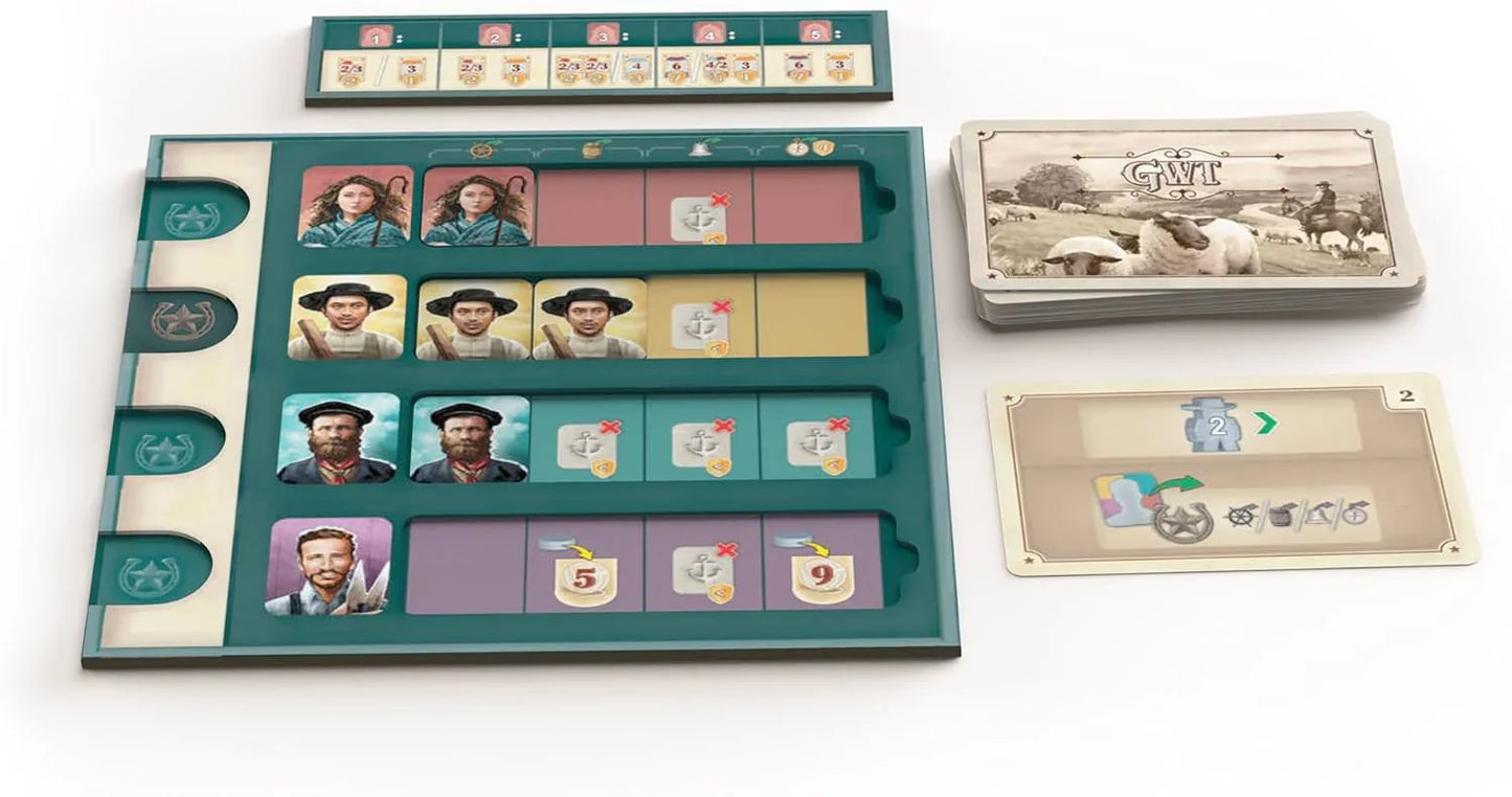 ボードゲーム Great Western Trail New Zealand Plan B Games 19世紀末 ニュージーランド南島 船での探索ルート追加 多彩な戦略要素 羊牧場経営者プレイ 1 4人対応 プレイ時間75 150分 カスタマイズスタート