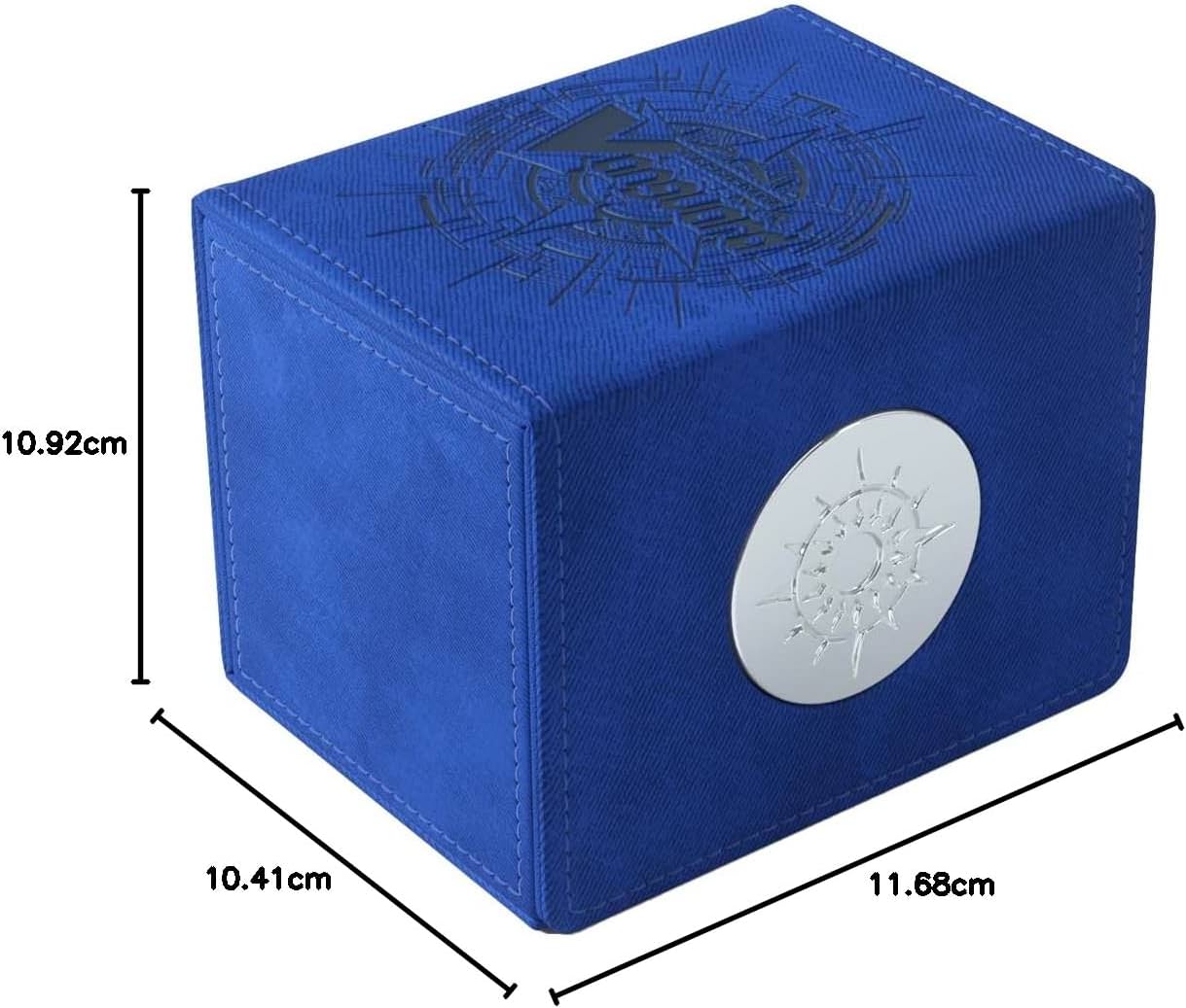 カードファイト!! ヴァンガード ネイションズ・ヴォールト プレミアムデッキボックス Dark States Blue ゲームジェニック 公式ライセンス取得 高品質 プレミアムNexofyber表面 マイクロファイバー内装 金属プレートロック 最大50枚収納