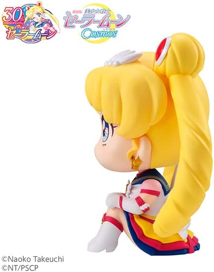 フィギュア るかっぷ 劇場版 美少女戦士セーラームーン Cosmos エターナルセーラームーン メガハウス 全高約110mm 首角度調整可能 見上げる仕草 新感覚 デスク 飾りやすい 立体化 究極形態 希望の象徴 純白の翼