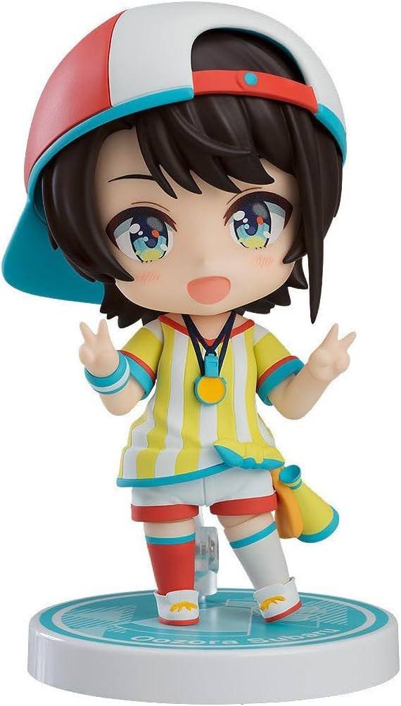 ねんどろいど 大空スバル ホロライブプロダクション 2期生 元気いっぱい 太陽少女 フィギュア 3種類表情パーツ 通常顔 キレ顔 メスバル顔 付属 マスコット スバルドダック ソーセージフォーク 専用台座 コンパクトサイズ 約100mm