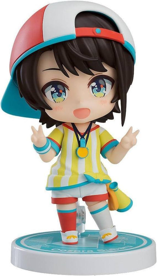 ねんどろいど 大空スバル ホロライブプロダクション 2期生 元気いっぱい 太陽少女 フィギュア 3種類表情パーツ 通常顔 キレ顔 メスバル顔 付属 マスコット スバルドダック ソーセージフォーク 専用台座 コンパクトサイズ 約100mm