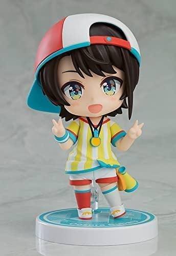 ねんどろいど 大空スバル ホロライブプロダクション 2期生 元気いっぱい 太陽少女 フィギュア 3種類表情パーツ 通常顔 キレ顔 メスバル顔 付属 マスコット スバルドダック ソーセージフォーク 専用台座 コンパクトサイズ 約100mm