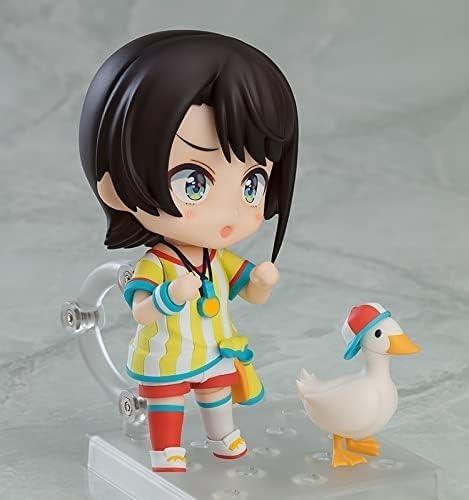 ねんどろいど 大空スバル ホロライブプロダクション 2期生 元気いっぱい 太陽少女 フィギュア 3種類表情パーツ 通常顔 キレ顔 メスバル顔 付属 マスコット スバルドダック ソーセージフォーク 専用台座 コンパクトサイズ 約100mm