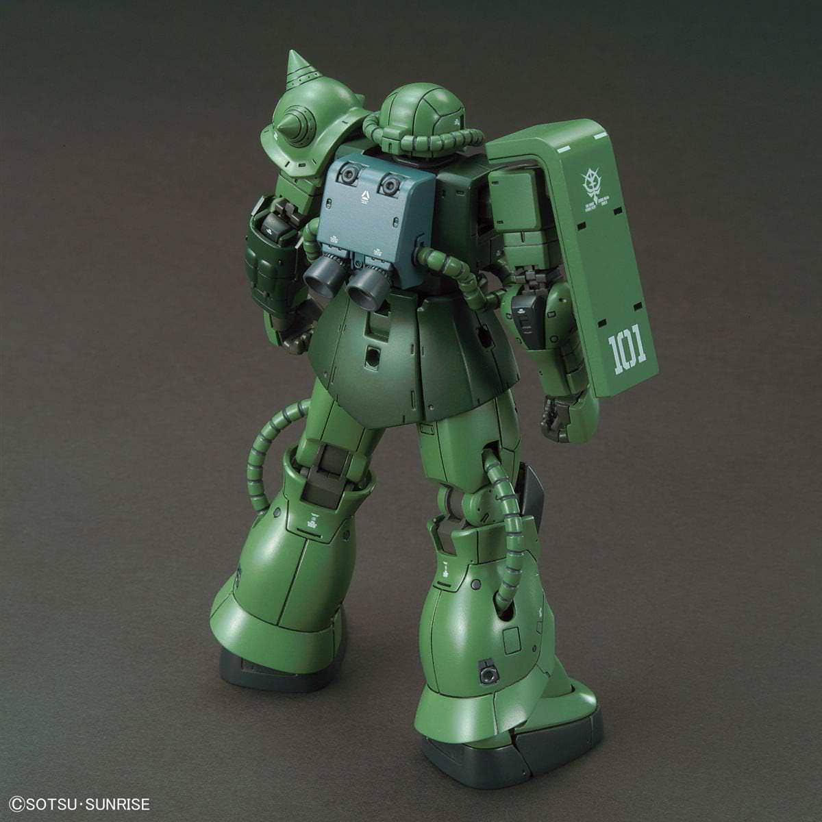 HG 1/144 ザクII C-6/R6型 機動戦士ガンダム THE ORIGIN ファルメル隊再現 精密造形 バルカン砲 マーキングシール 多彩な武装 可動性能 成形色 ブレードアンテナ 指揮官用頭部 余剰パーツ アクションベース5対応