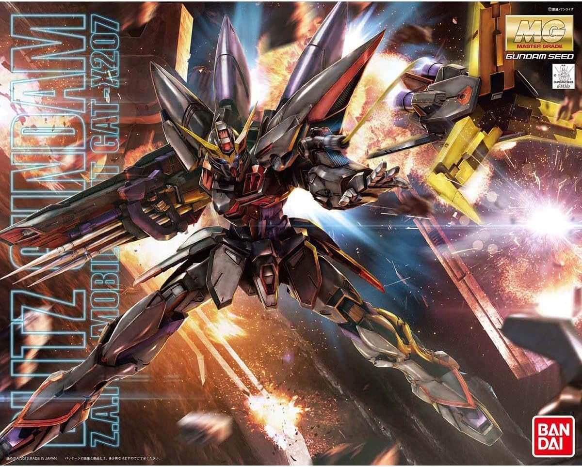 プラモデル MG 1/100 GAT-X207 ブリッツガンダム バンダイ 漆黒の隠密機 独自ステルスシステム ミラージュコロイド搭載 高精度可動ギミック トリケロス攻盾システム付き ロケットアンカー グレイプニール装備 多彩武装再現 15ランナー
