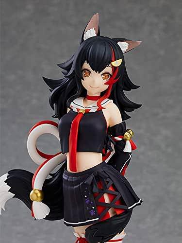 フィギュア ホロライブプロダクション 大神ミオ POP UP PARADE グッドスマイルカンパニー 黒髪 獣耳 狼の耳 狼の尻尾 高さ約17cm PVC ABS 素材使用 元気な表情 ポージング 臨場感 立体化 安定感 親しみやすい人気VTuber 特徴的衣装
