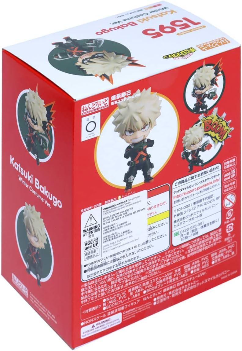 フィギュア 爆豪勝己 ねんどろいど 冬コスチュームVer グッドスマイルカンパニー TAKARA TOMY PVC ABS 10cm 表情パーツ三種 エフェクトパーツ BOOMテキスト ニトログリセリン爆破個性 雄英高校ヒーロー 壮大な成長物語