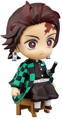 フィギュア 鬼滅の刃 竈門炭治郎 ねんどろいど Swacchao Good Smile Company コンパクトサイズ 椅子座り 市松模様羽織 黒日輪刀 額傷跡 精巧再現 デスク飾り 卓上掛け可能 toytec D.T.C Unaji 制作協力 ねんどろん 塗装済み可動式