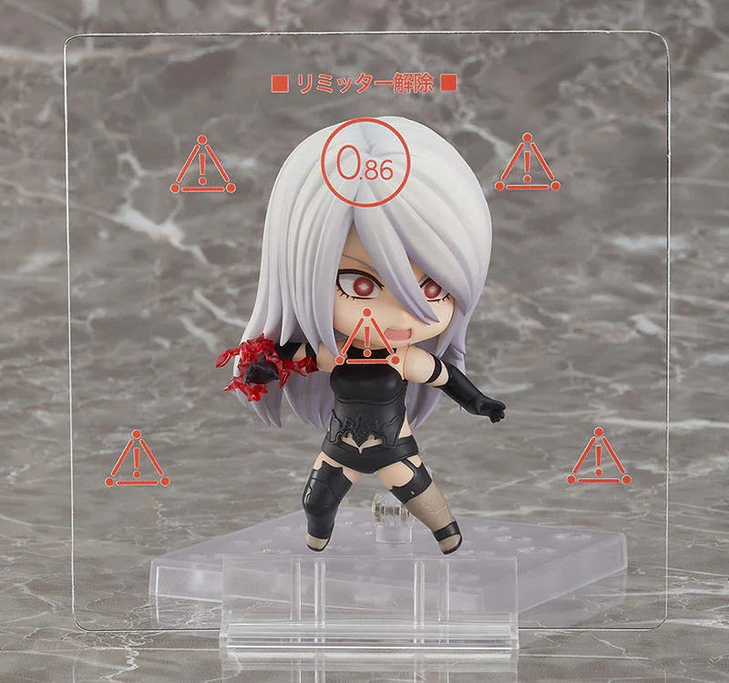 NieR:Automata A2 ヨルハA型二号 ねんどろいど フィギュア アクションRPG スクウェア・エニックス プラチナゲームズ 戦闘アンドロイド 高さ約100mm コンパクトサイズ 表情パーツ3種類 40式剣 40式刀 攻撃エフェクトパーツ付き 並行輸入品