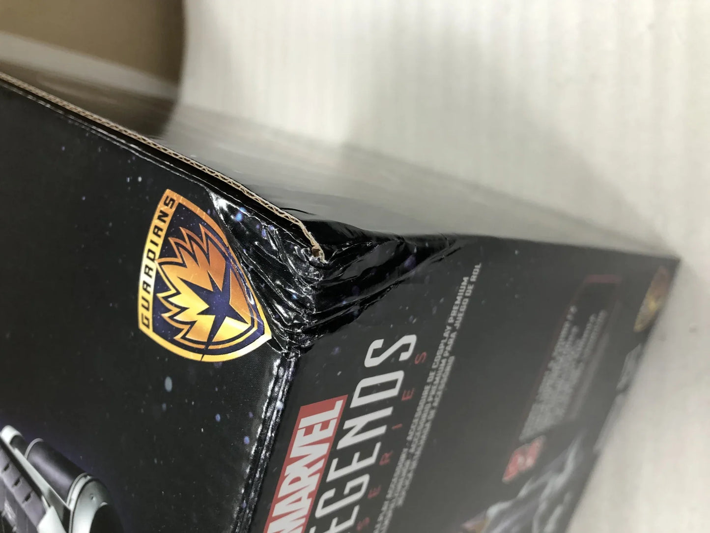 アウトレット品 フィギュア マーベル・レジェンド・スター・ロード・エレクトロニック・ロールプレイ・ヘルメット ガーディアンズ・オブ・ギャラクシー 映画忠実再現 1対1スケール 赤色LEDライト搭載 サウンドエフェクト内蔵