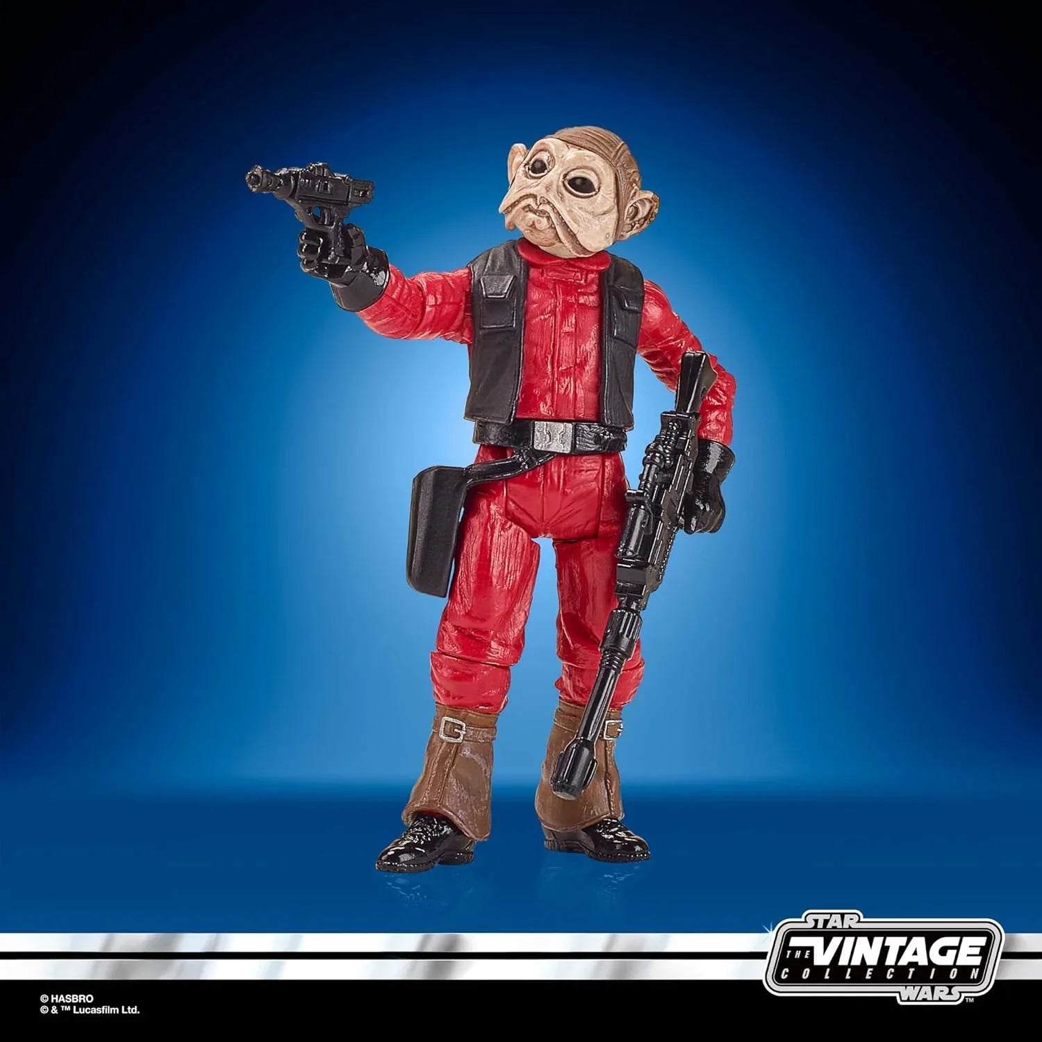 アクションフィギュア Star Wars The Vintage Collection ナイン ナン Hasbro 高品質 3.75インチ 9.5cm 可動式ボールジョイント 首 肩 ひじ 膝 足首 前腕 スイベル 腰 股関節 ブラスター ライフル 武器セット ヴィンテージスタイル