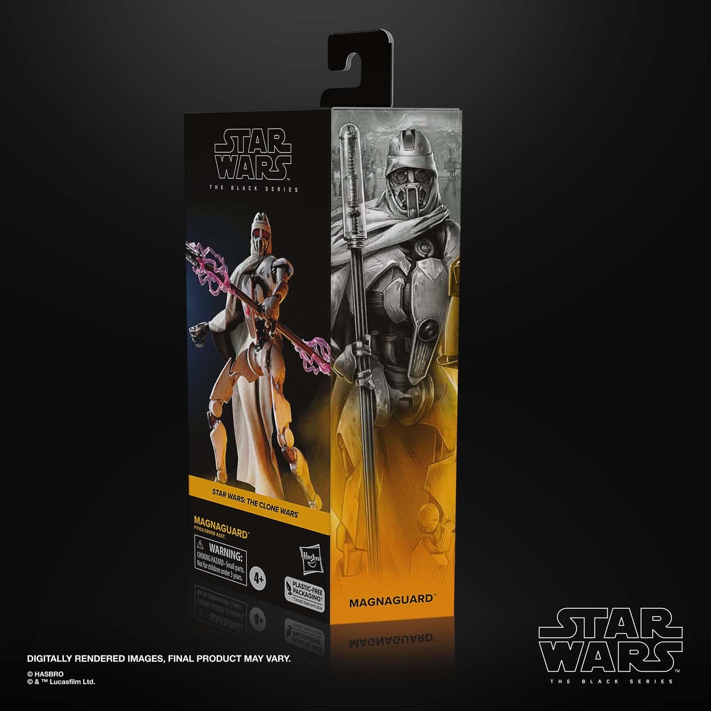フィギュア Star Wars The Clone Wars MagnaGuard Black Series Hasbro 高品質 可動ポイント プレミアムディテール 精巧再現 6インチ 約15cm コレクティブル 電撃武器 エレクトロスタッフ IG-100 バトルドロイド クローン戦争 特殊作戦
