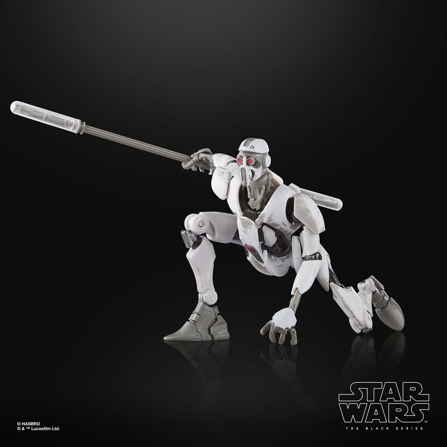 フィギュア Star Wars The Clone Wars MagnaGuard Black Series Hasbro 高品質 可動ポイント プレミアムディテール 精巧再現 6インチ 約15cm コレクティブル 電撃武器 エレクトロスタッフ IG-100 バトルドロイド
