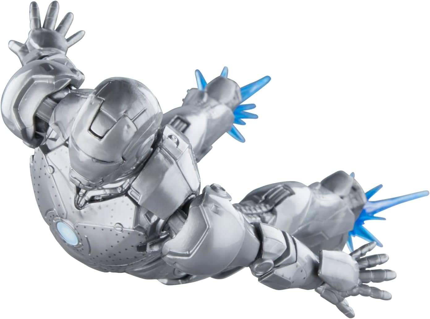 アクションフィギュア アイアンマン・マーク2 ハズブロ マーベル・レジェンドシリーズ 15センチ 可動 メタリックシルバー MCU プロトタイプアーマー 交換用ヘッドパーツ リパルサーブラスト エフェクトパーツ トニー・スターク