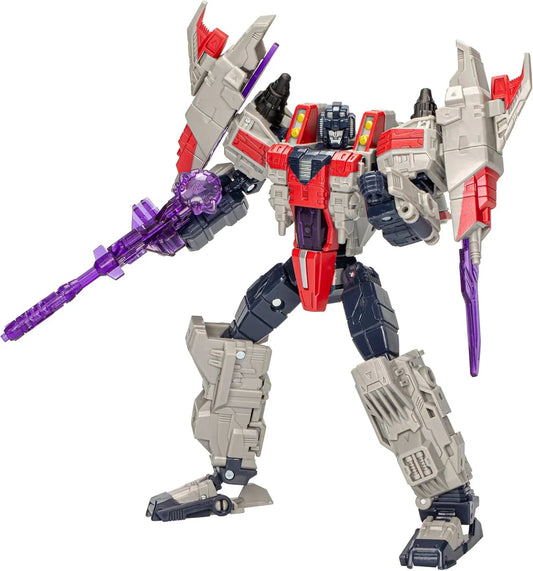 アクションフィギュア TRANSFORMERS Legacy United Voyager Class サイバトロン ユニバース スタースクリーム ブラスター サイバーキー 4ジェットウィング 26ステップ変形 17.7cm アーティキュレーション対応