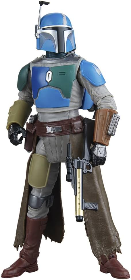 フィギュア Mandalorian Shriek-Hawk Hasbro Star Wars Black Series Disney+ 第3シーズン 6インチ 15cm 戦士 20箇所可動 ジェットパック ブラスター ヘルメット レンジファインダー アーマー ベスカー 取り外し可能 マンダロア 鳥類