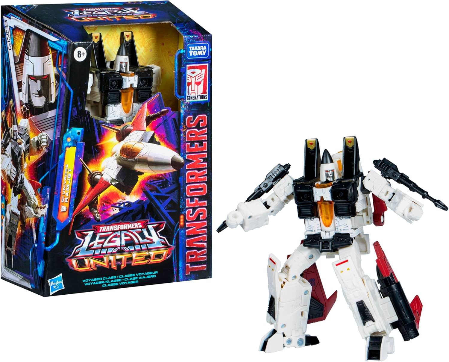 トランスフォーマー Legacy United ボイジャークラス G1ユニバース ラムジェット Hasbro 40年 歴史 究極 変形 フィギュア 23ステップ 完全変形 7インチ ロボットモード 戦闘機モード デストロン軍団 精鋭戦士 コーンヘッド シーカー