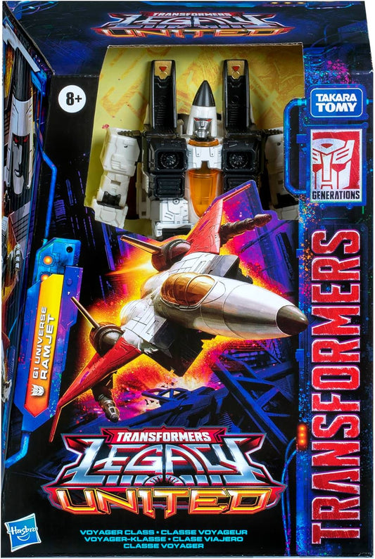 トランスフォーマー Legacy United ボイジャークラス G1ユニバース ラムジェット Hasbro 40年 歴史 究極 変形 フィギュア 23ステップ 完全変形 7インチ ロボットモード 戦闘機モード デストロン軍団 精鋭戦士 コーンヘッド シーカー