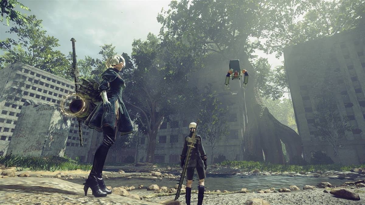 アクションRPG NieR Automata Game Of The YoRHa Edition スクウェアエニックス プラチナゲームズ コラボ ポストアポカリプス 世界観 シームレスゲームプレイ 多様武器 カスタマイズ 戦闘スタイル ヨルハ部隊 主人公2B 9S A2 高評価