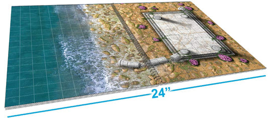 ボードゲーム Loke Battle Mats Giant Book of Battle Mats 第2弾 大判サイズ ラミネート加工 耐久性 水性ペン対応 再利用可能 精密デザイン 森林 ダンジョン 街並み 多様ロケーション シチュエーション 豊富ページ数 没入感 テーブルトップRPG