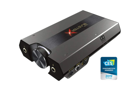 ゲーミングオーディオインターフェース Sound BlasterX G6 Creative 32bit 384kHz 高音質 USB DAC 130dB ダイナミックレンジ Xamp バイアンプ設計 7.1バーチャルサラウンド Scout Mode 多機能コンパクト設計 PC PS Xbox Nintendo対応