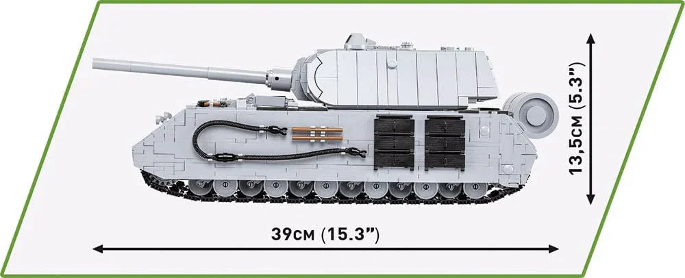 アウトレット品 戦車模型 VIII号戦車 マウス 1/28スケール ドイツ軍モデル Cobi Historical Collection 超重戦車 188tの重量を再現 大型砲塔 128mm主砲 75mm副砲 高品質ヨーロッパ製ブロック 組み立て楽しさ完成満足感 台座付ディスプレイ用