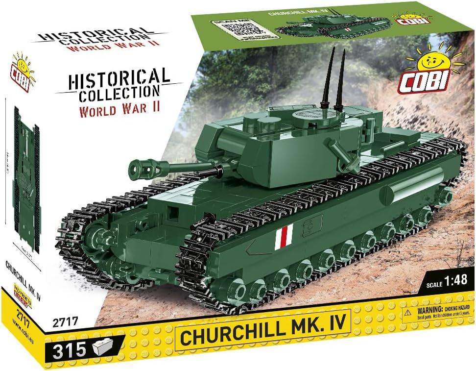 ミリタリー ブロック チャーチル MK.IV 戦車 COBI 精巧組立キット 505ピース 高品質素材 可動砲塔 開閉ハッチ 忠実再現 第二次世界大戦 英国歩兵戦車 頑丈装甲 履帯特徴 歴史学習 空間認識 創造性育成 8歳以上 大人向け コレクター