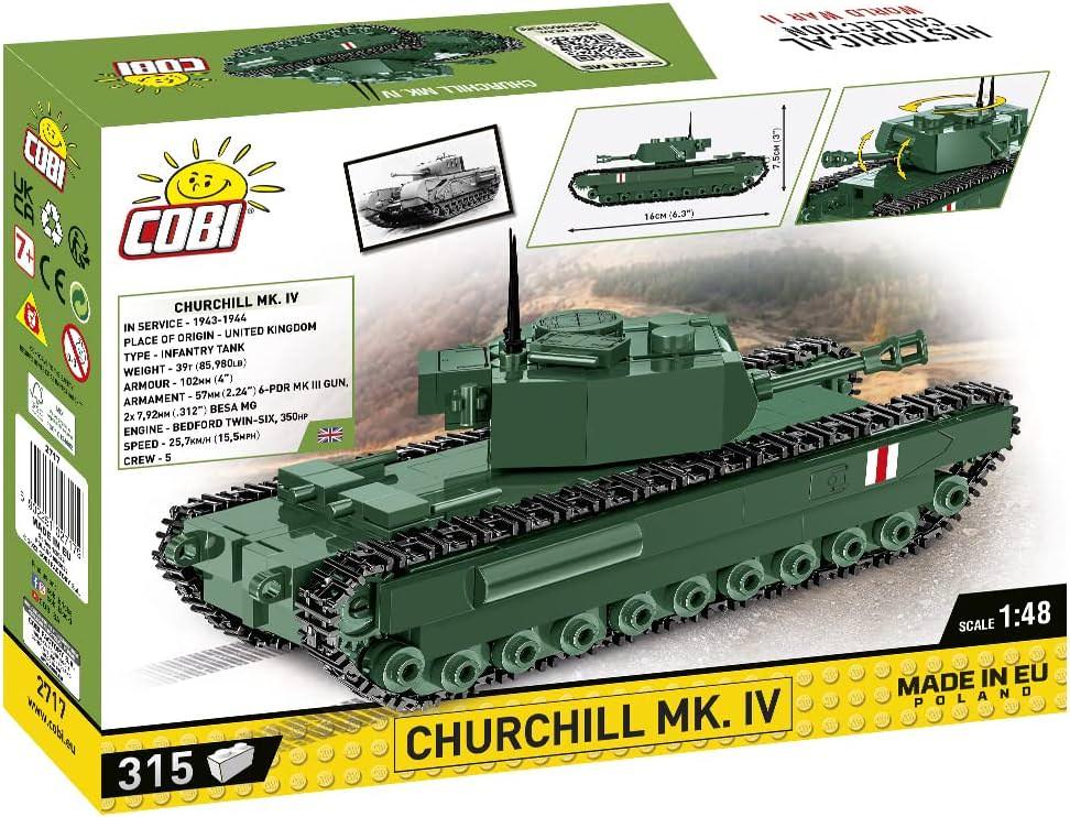 ミリタリー ブロック チャーチル MK.IV 戦車 COBI 精巧組立キット 505ピース 高品質素材 可動砲塔 開閉ハッチ 忠実再現 第二次世界大戦 英国歩兵戦車 頑丈装甲 履帯特徴 歴史学習 空間認識 創造性育成 8歳以上 大人向け コレクター