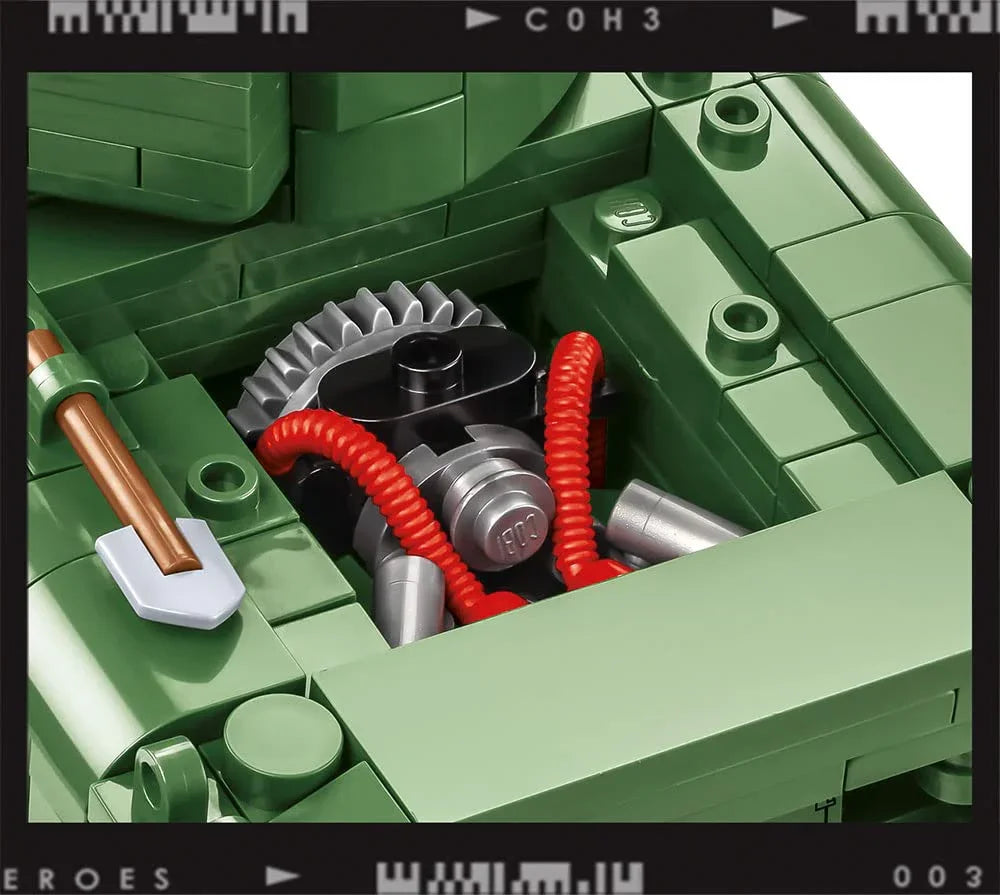 組み立て式ブロック模型 M4シャーマン中戦車 COBI 3044 アメリカ軍 第二次世界大戦 615ピース 精密ディテール エンジン再現 360度回転砲塔 ハッチ開閉可能 戦車兵フィギュア付属 高耐久 プラスチック製 レゴ互換 コレクション向け