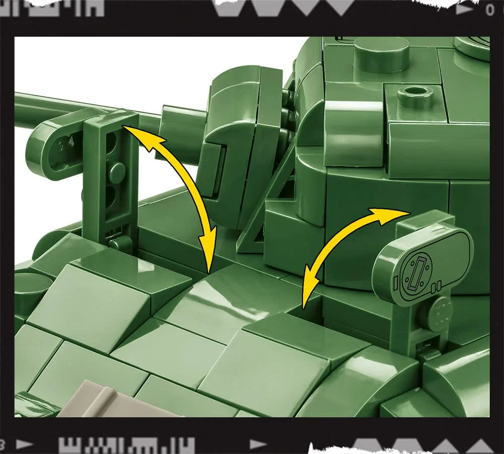 組み立て式ブロック模型 M4シャーマン中戦車 COBI 3044 アメリカ軍 第二次世界大戦 615ピース 精密ディテール エンジン再現 360度回転砲塔 ハッチ開閉可能 戦車兵フィギュア付属 高耐久 プラスチック製 レゴ互換 コレクション向け