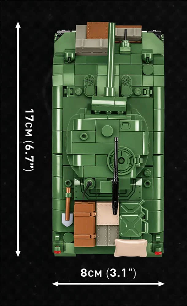 組み立て式ブロック模型 M4シャーマン中戦車 COBI 3044 アメリカ軍 第二次世界大戦 615ピース 精密ディテール エンジン再現 360度回転砲塔 ハッチ開閉可能 戦車兵フィギュア付属 高耐久 プラスチック製 レゴ互換 コレクション向け