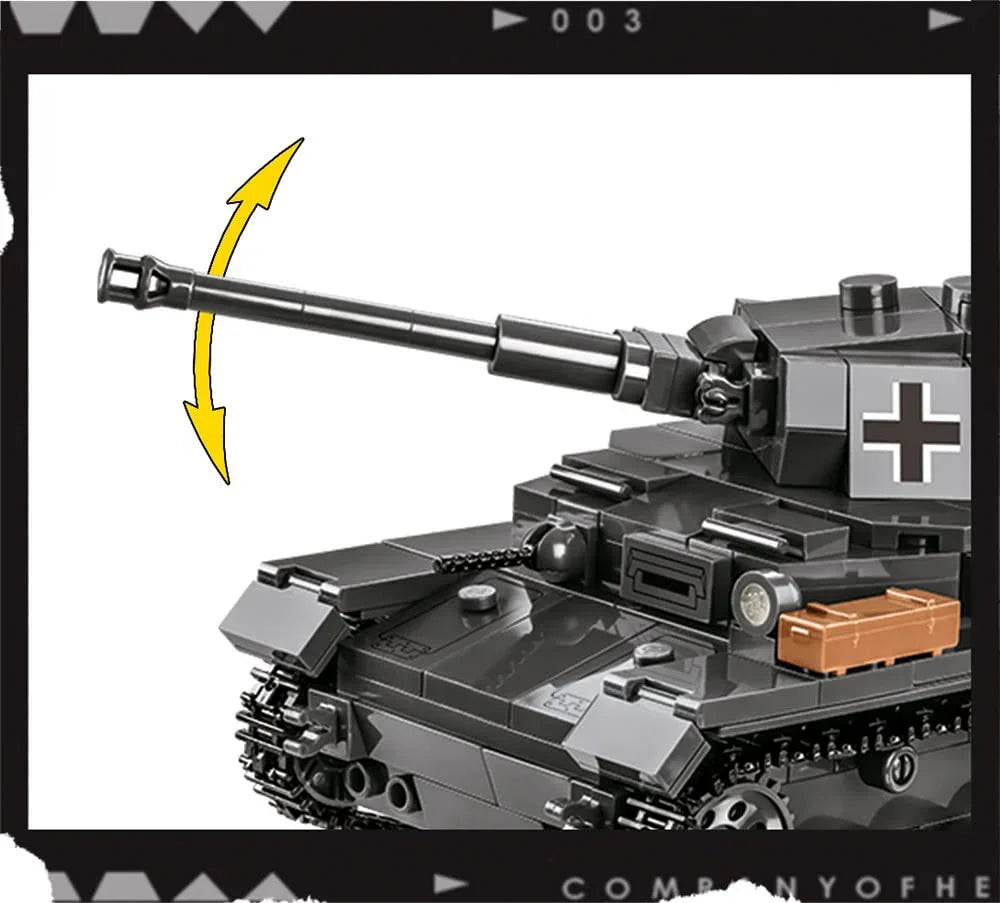 ブロック組立セット Company of Heroes 3 Panzer IV Ausf. G COBI 公式ライセンス 第二次世界大戦モデル 1対35スケール 履帯可動 砲塔回転 ハッチ開閉 高精度フィギュア付属 戦車遊べる構造 精密プリント歴史再現 コレクター向け