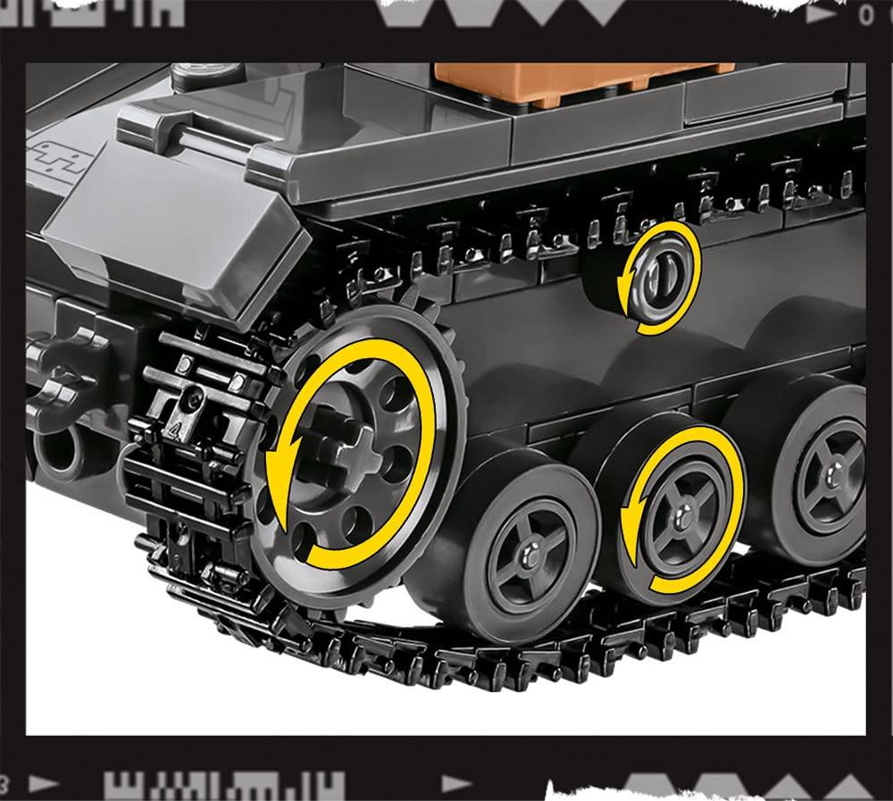 ブロック組立セット Company of Heroes 3 Panzer IV Ausf. G COBI 公式ライセンス 第二次世界大戦モデル 1対35スケール 履帯可動 砲塔回転 ハッチ開閉 高精度フィギュア付属 戦車遊べる構造 精密プリント歴史再現 コレクター向け