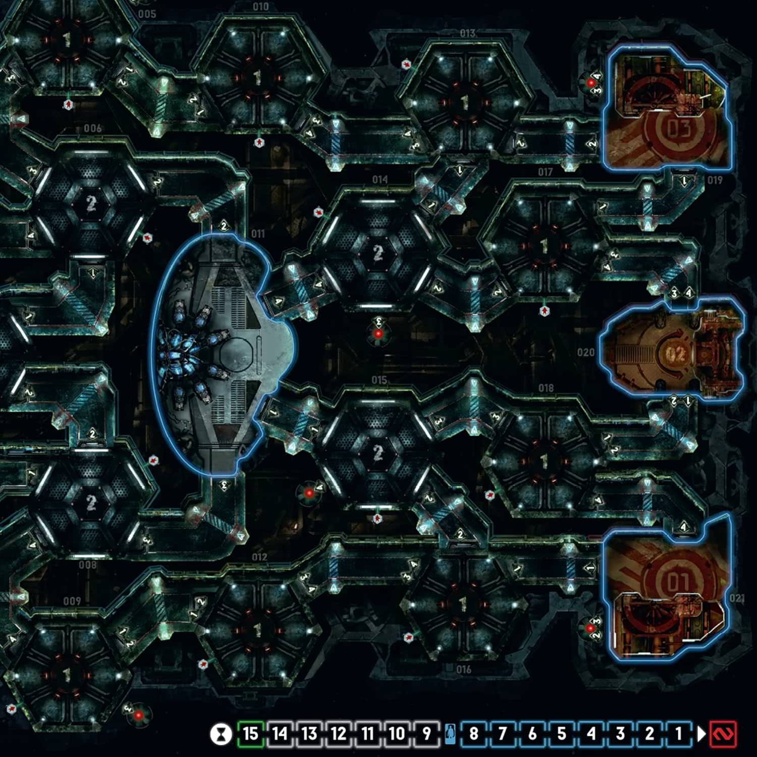 SFサバイバルホラーボードゲーム Nemesis ネメシス Rebel社 宇宙船 エイリアン イントルーダー 半協力型 1-5人 14歳以上 60-180分 モジュール式 ミニチュア 英語 コールドスリープ ハイパースリープ 地球帰還