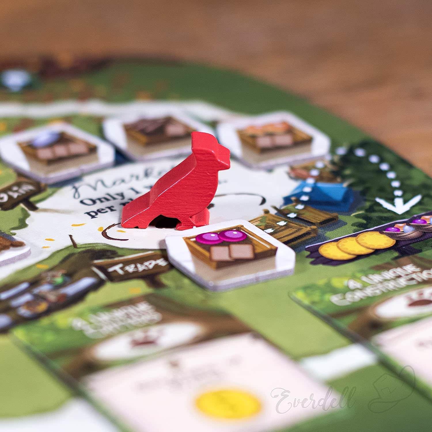 ボードゲーム Everdell Bellfaire Everdell モジュール式拡張セット 森の世界拡張 プレイヤーパワー追加 5ー6人対応 回転マーケット戦略 ガーランド賞 新キャラクターイベント フラワーフェスティバル 美しいアートワーク