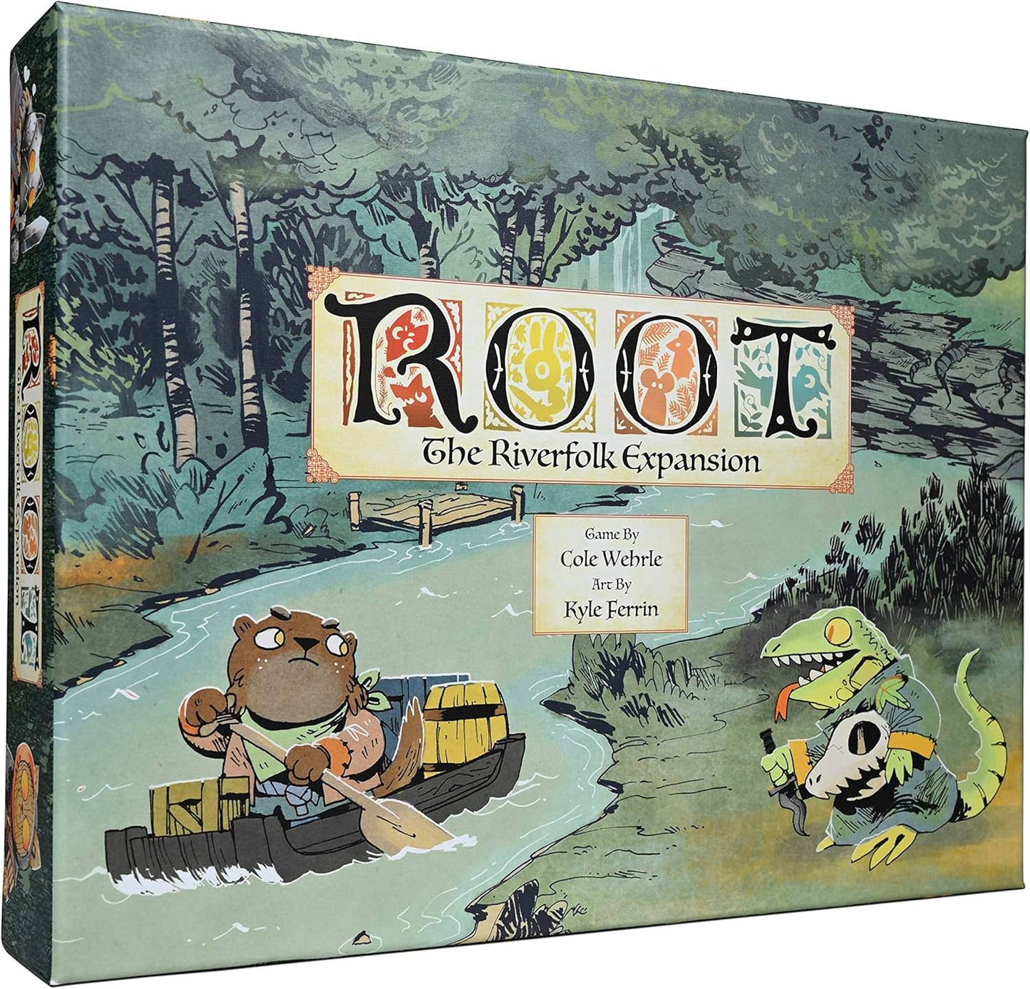 ボードゲーム ルート リバーフォーク拡張 Root The Riverfolk Expansion Leder Games 非対称型戦略 森の支配 1人から6人 60分から90分 ソロプレイ協力プレイ 新派閥カワウソトカゲ エリアコントロール ハンドマネジメント