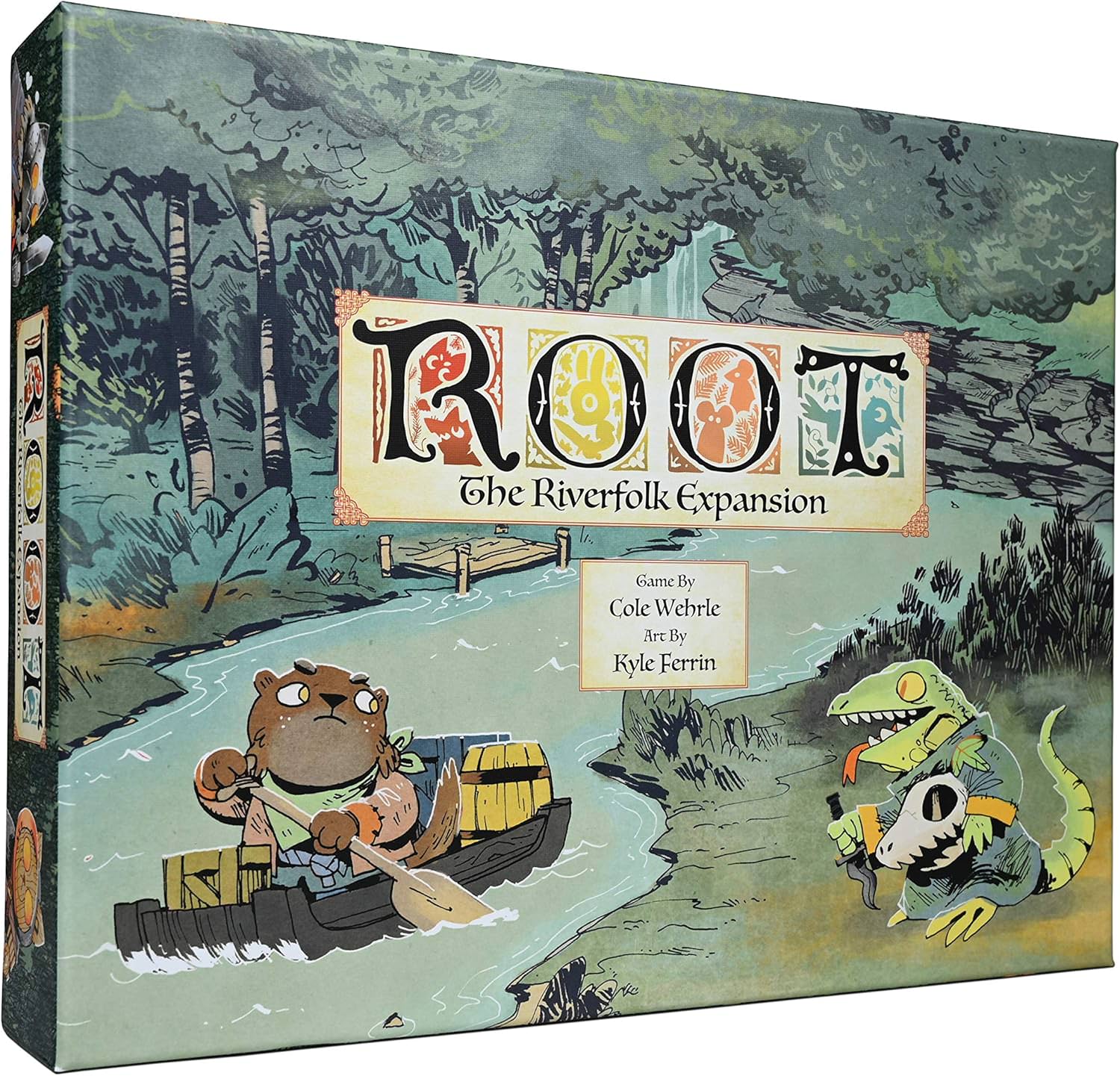ボードゲーム ルート リバーフォーク拡張 Root The Riverfolk Expansion Leder Games 非対称型戦略 森の支配 1人から6人 60分から90分 ソロプレイ協力プレイ 新派閥カワウソトカゲ エリアコントロール ハンドマネジメント