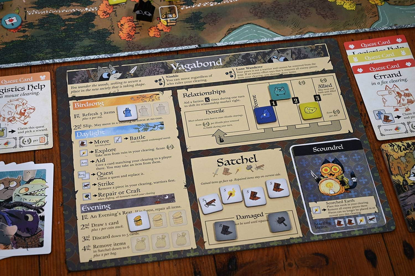 ボードゲーム ルート リバーフォーク拡張 Root The Riverfolk Expansion Leder Games 非対称型戦略 森の支配 1人から6人 60分から90分 ソロプレイ協力プレイ 新派閥カワウソトカゲ エリアコントロール ハンドマネジメント